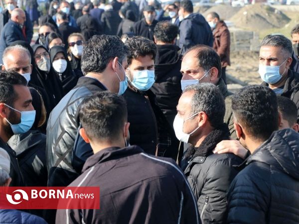 مراسم تشییع پیکر، علیرضا حسنی مقدم، مربی تیم نونهالان ملوان بندرانزلی