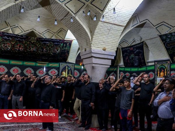عزاداری شب عاشورا در حسینیه بغدادی شیراز