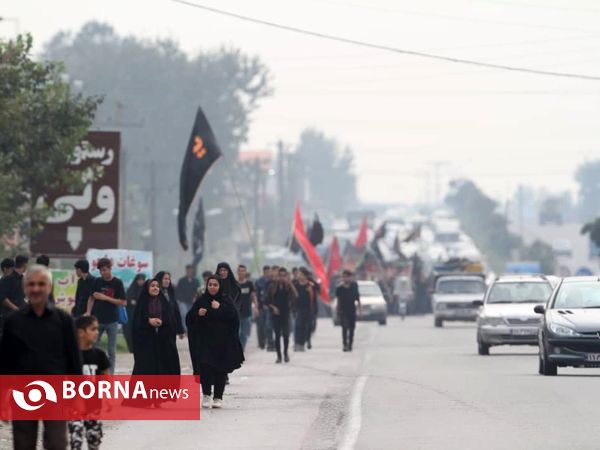 حضور عاشقان حسینی در تجمع بزرگ اربعین آستانه اشرفیه