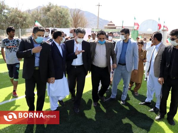 افتتاح زمین چمن مصنوعی روستای خواجه مسک