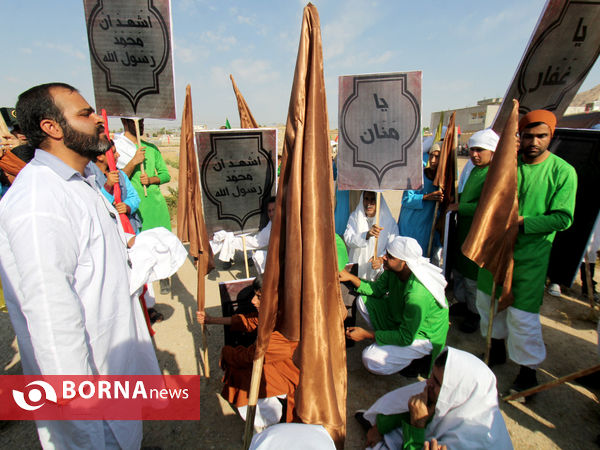 بازسازی واقعه غدیر در شهر زرقان فارس