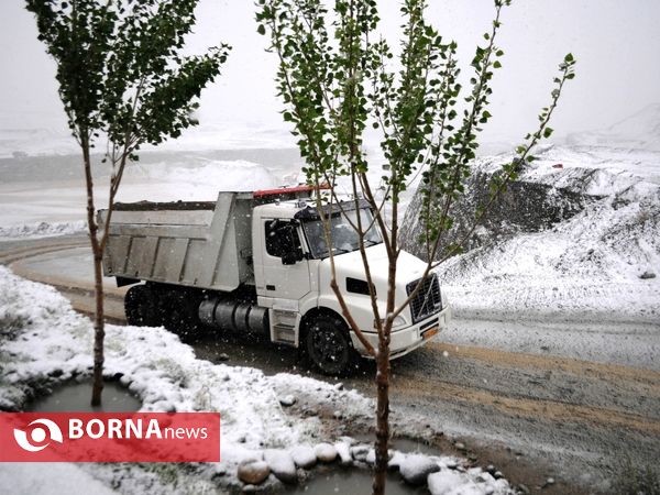 بارش برف بهاری - غرب تهران