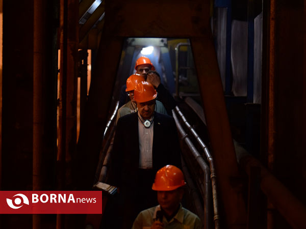 بازدید وزیر ورزش و جوانان از شرکت فولاد مبارکه