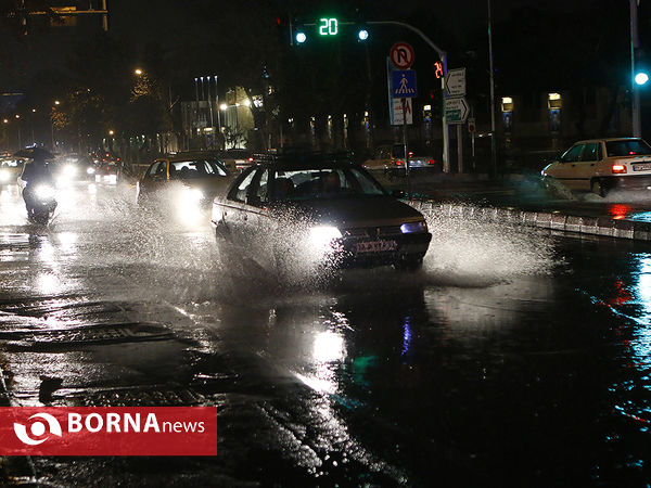 آب گرفتگی معابر خیابان های تهران