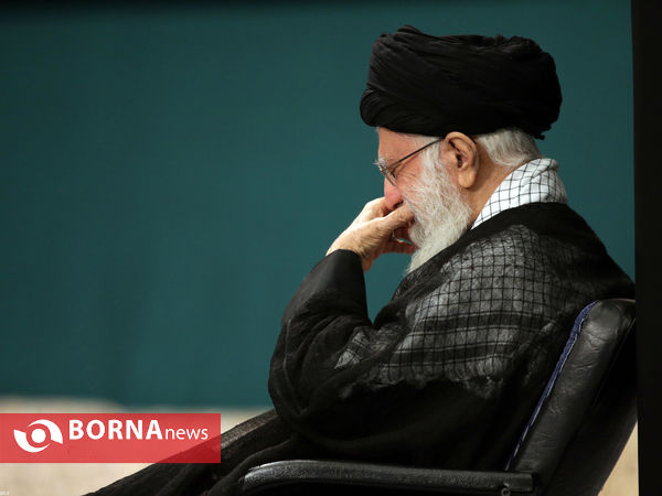 مراسم عزاداری شب هشتم محرم با حضور رهبر انقلاب