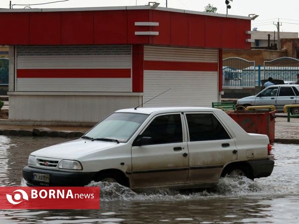 آبادان ۲۴ ساعت پس از بارندگی