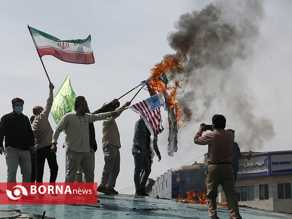 راهپیمایی خودرویی روز قدس در میادین اصلی تهران