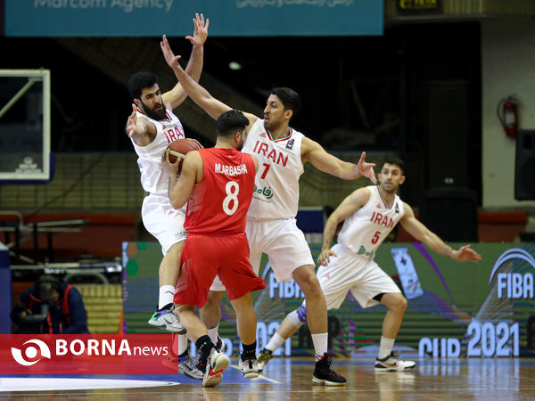 دیدار بسکتبال تیم های ایران و سوریه انتخابی کاپ آسیا