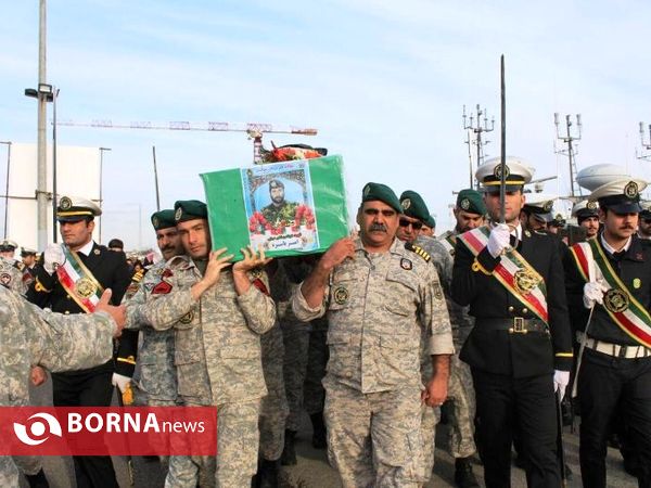 تشییع  پیکر شهید امیر باسره -بندرانزلی