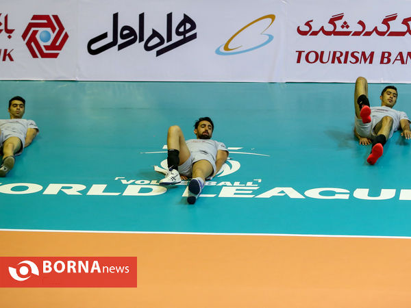 تمرین تیم ملی والیبال