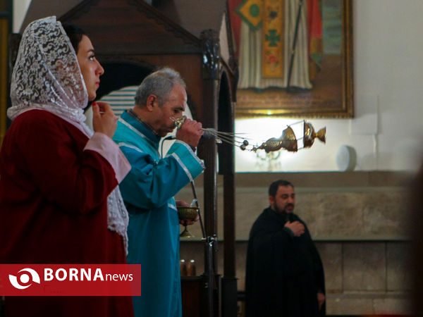 مراسم سال نو میلادی در کلیسای گریگور مقدس