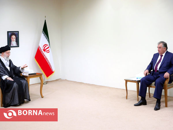 دیدار رئیس‌جمهور تاجیکستان با رهبر انقلاب