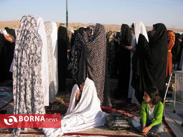 نماز عید سعید فطر در صحن امامزاده علی صالح (ع)