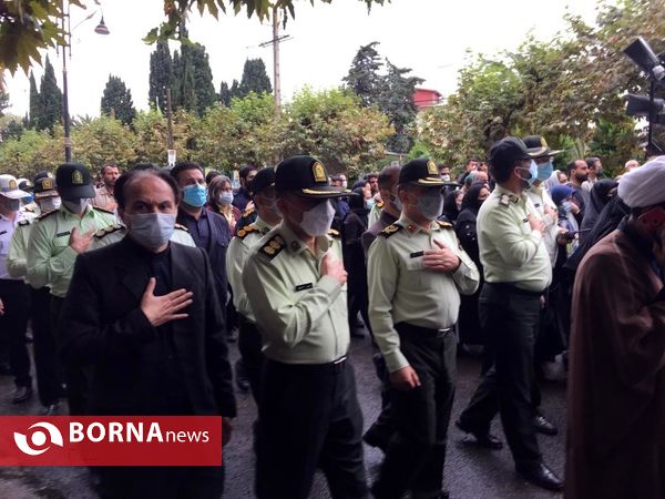 تشییع پیکر پاک دو شهید نیروی انتظامی در گیلان- لنگرود