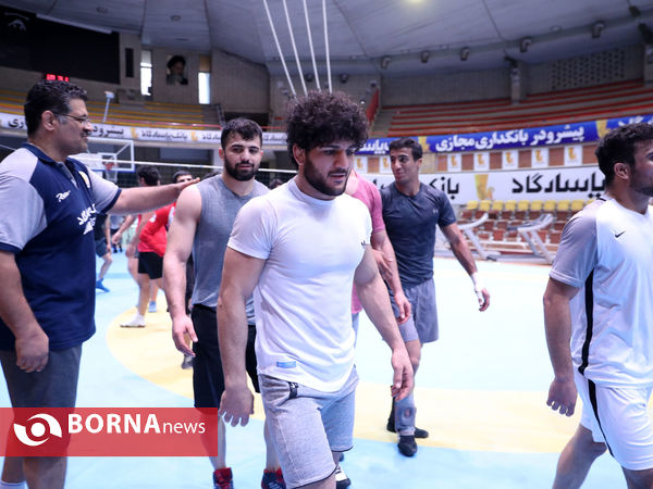 تمرین تیم ملی کشتی فرنگی