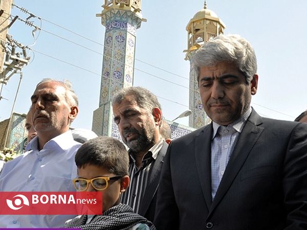 تشییع پیکر شهید محمد آژند از شهیدان مدافع حرم -شهریار