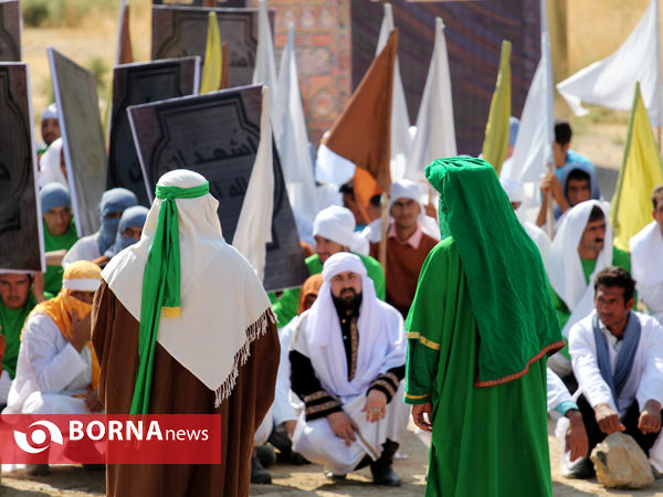 بازسازی واقعه غدیر در شهر زرقان فارس