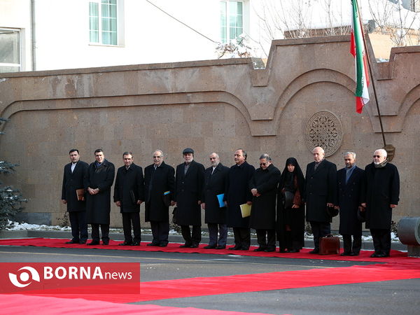 استقبال رسمی رییس جمهوری ارمنستان از دکتر روحانی