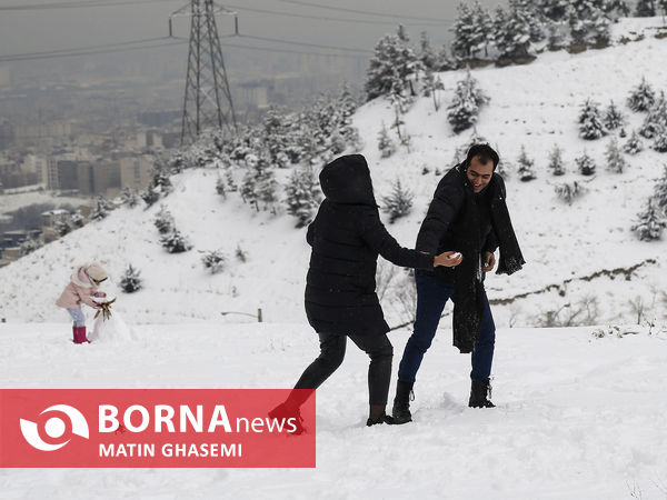 بارش برف در تهران