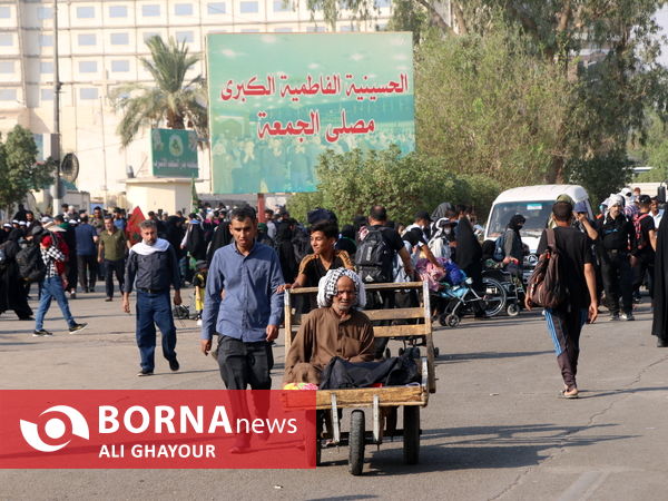 ازدحام زائران حسيني در نجف اشرف در آستانه اربعين