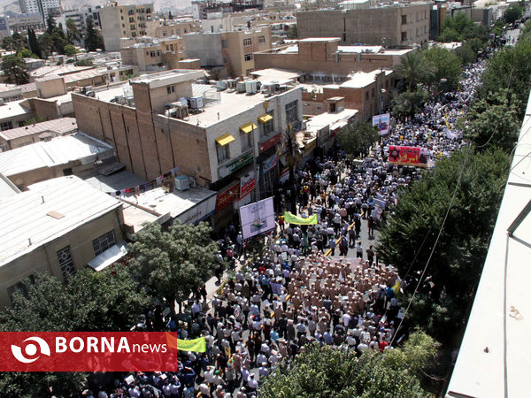 راهپیمایی مردم شیراز در روز جهانی قدس