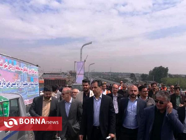 افتتاح پل ورودی غیر همسطح شهرستان قدس