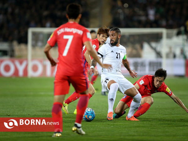 در حاشیه دیدار تیمهای  فوتبال ایران - کره جنوبی