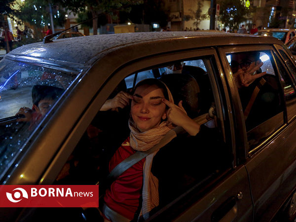 شادی مردم پس از راهیابی پرسپولیس به فینال جام باشگاه های آسیا