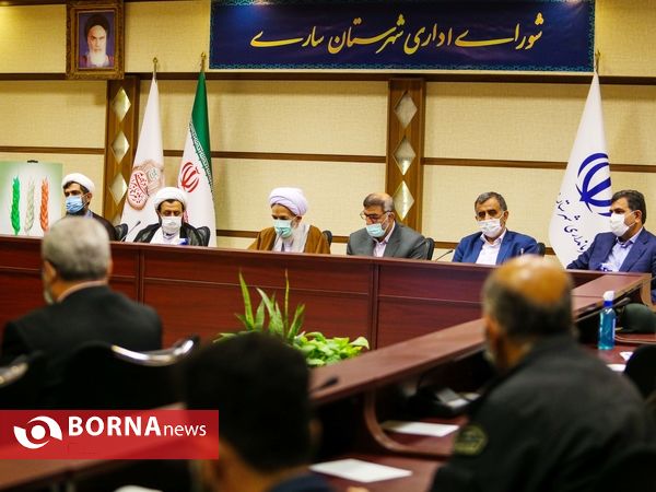 جلسه شورای ادرای شهرستان ساری