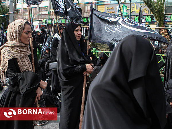 تجمع عزاداران فاطمی در میدان هفت تیر