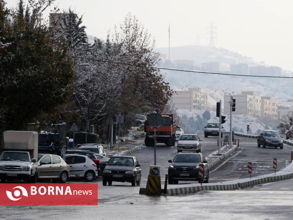 بارش اولین برف پاییزی تهران