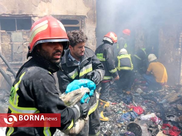 آتش سوزی  بهمن 37 آبادان