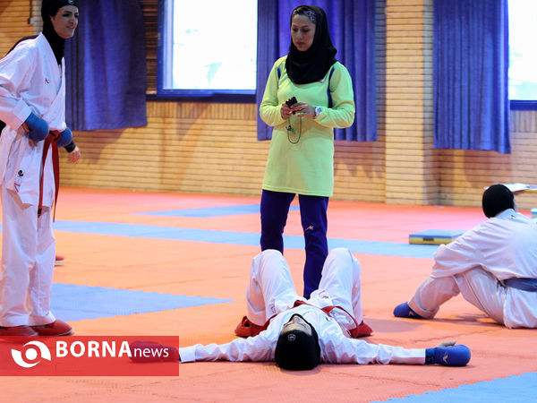 تمرین تیم ملی کاراته بانوان