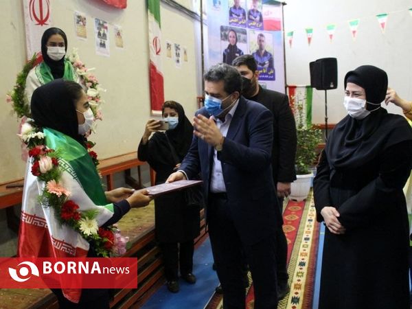 مراسم استقبال از مقام آوران مسابقات انتخابی المپیک _ بندرانزلی