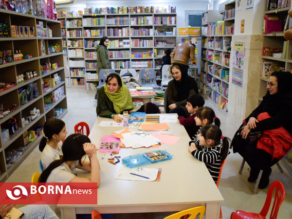 کارگاه شاهنامه‌خوانی گروه نونهالان همایون خبرگزاری برنا در شهر کتاب کرمانشاه