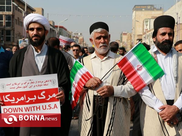 راهپیمایی حمایت از ولایت و اقتدار کشور - اهواز