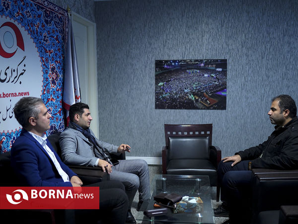 حضور سید مجتبی حسینی در خبرگزاری برنا