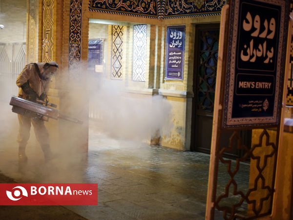 ضد عفونی کردن معابر سطح شهر شیراز
