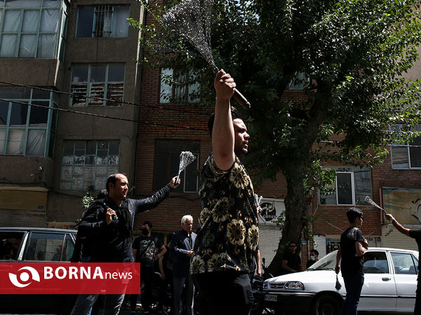 عزاداری روز تاسوعا در میدان 13 آبان