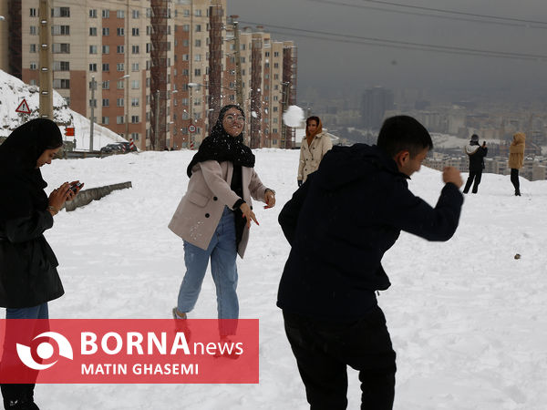 بارش برف در تهران