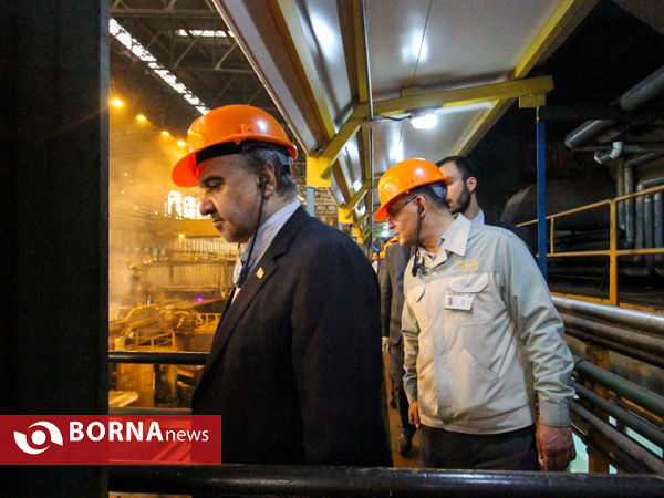 بازدید وزیر ورزش و جوانان از شرکت فولاد مبارکه