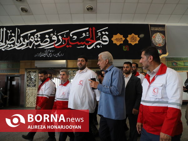 بازدید رییس جمعیت هلال احمر جمهوری اسلامی از مرز شلمچه