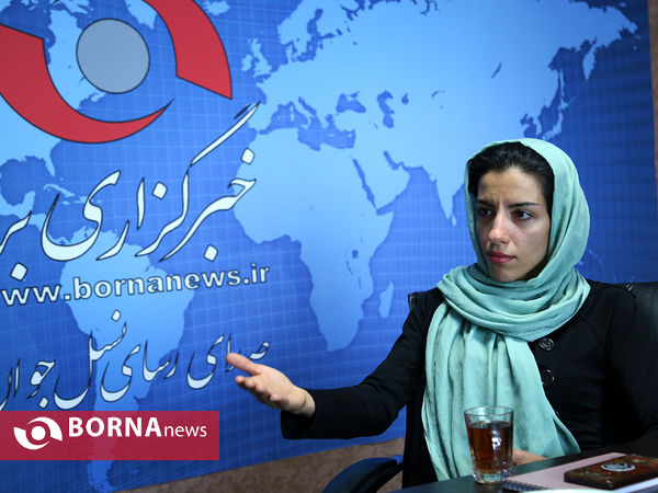 حضور فرانک پرتوآذر "رکاب زن کوهستان" در خبرگزاری برنا