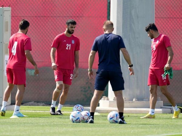 تمرین تیم ملی قبل از دیدار با ولز