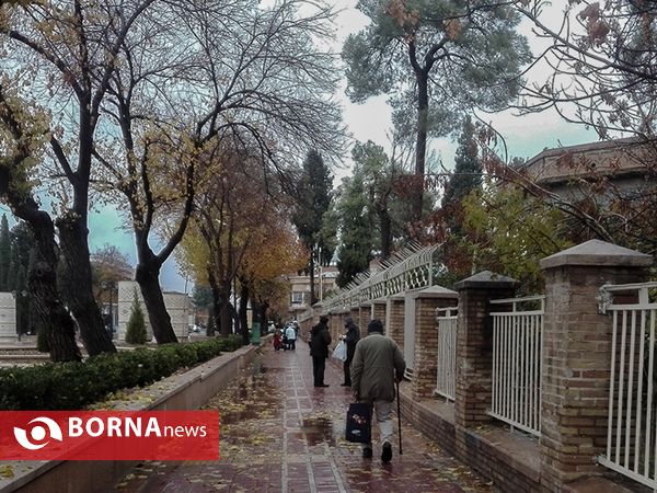 شيراز زیبای بارانی