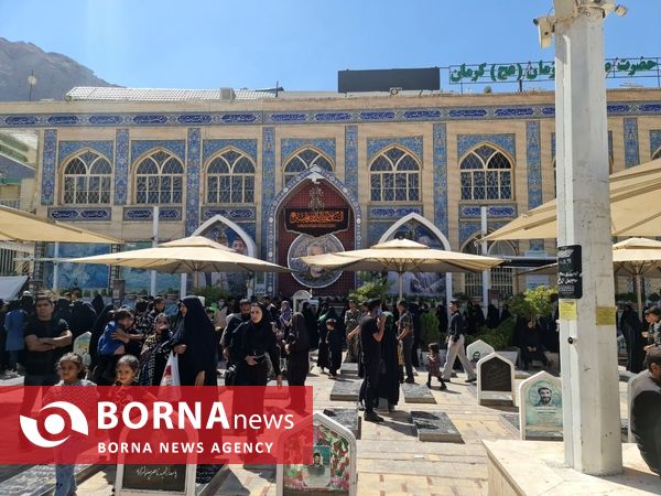 گلزار شهدا کرمان و آرامگاه شهید حاج قاسم سلیمانی در روز اربعین 