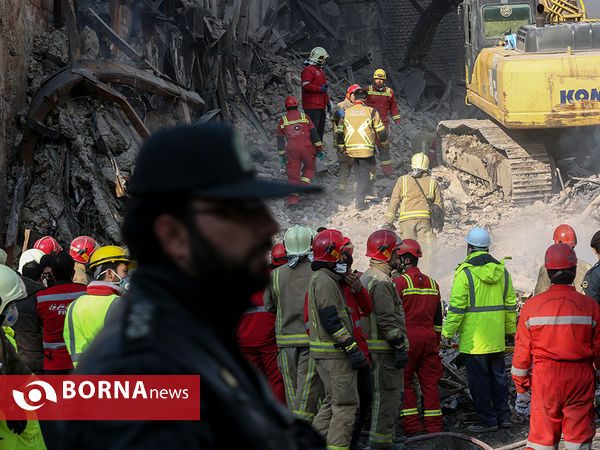 پیدا شدن پیکر آتش نشانان