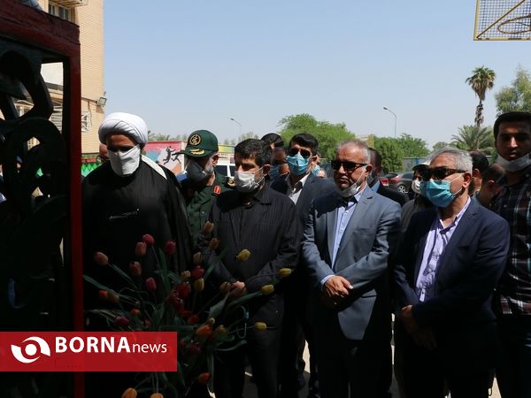 آیین گرامیداشت شهدای آموزش و پرورش آبادان