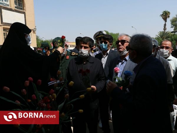 آیین گرامیداشت شهدای آموزش و پرورش آبادان