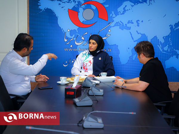 حضور "غزال خلج" کاپیتان تیم ملی کبدی بانوان ایران در خبرگزاری برنا